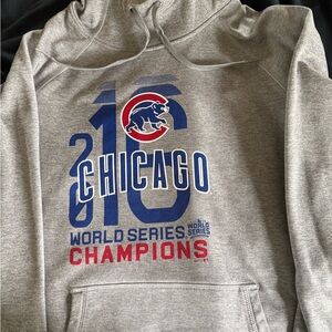 Chicago Cubs World Series Champions Gray Hoodie